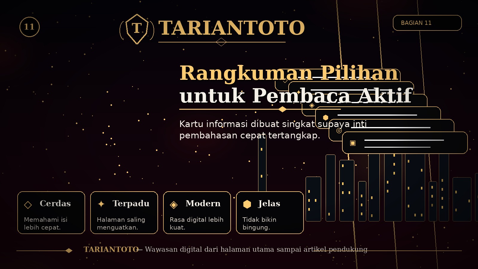 TARIANTOTO untuk Pembaca Baru, Harus Mulai dari Mana Dulu?