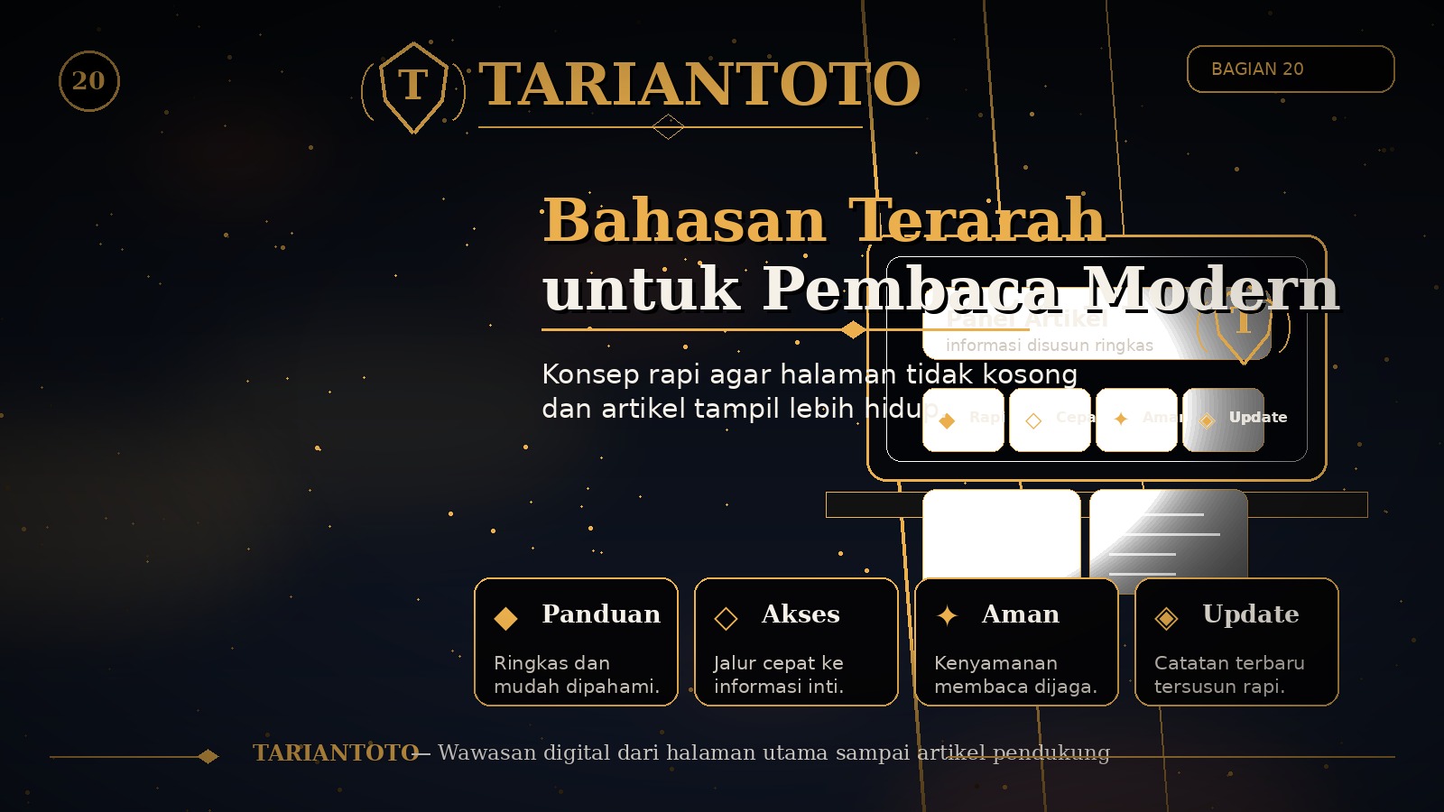 TARIANTOTO sebagai Rumah Baca yang Hangat untuk Topik Toto Online